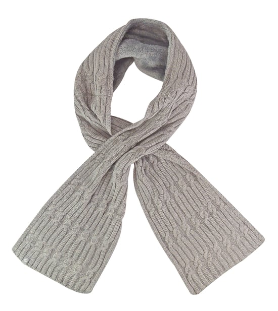 Heat Holders - Luxe fleece wintersjaal voor dames - Lichtgrijs - Image 1