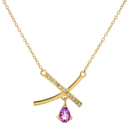Orphelia 'Charlotte' Dames 925 Sterling Zilveren Halsketting - Goud ZK-7580/A - Image 1