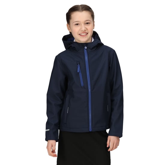 Regatta Childrens/Kids Ablaze 3 Layer Soft Shell Jacket (Navy/New Royal)
