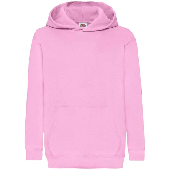 Fruit Of The Loom Kids Unisex Classic 80/20 Hoodie (Lichtroze) - Image 1