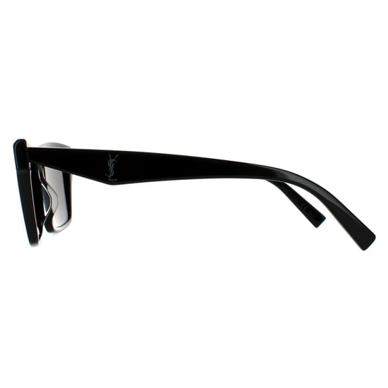 Saint Laurent zonnebril SL M104 002 Glanzende zwart donkergrijs - Image 3
