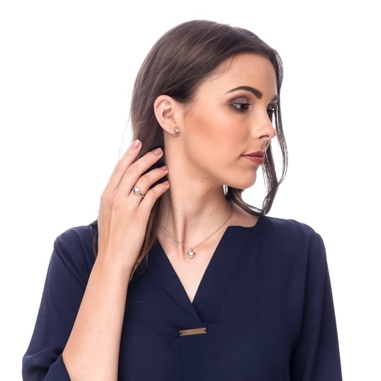 Orphelia 'Anni' Dames 925 Sterling Zilveren Ketting met Hanger - Zilver/Roze zh-7368 RG - Image 4