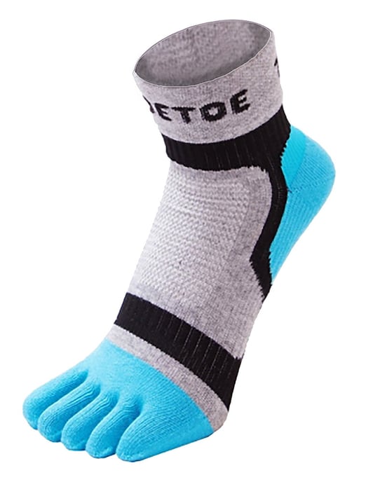 TOETOE - Herensokken & Dames Sokken Ademend Sport Licht Lage Toesok - Blauw - Image 1