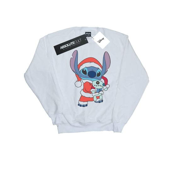 Disney Womens/Ladies Lilo And Stitch Stitch Christmas Sweatshirt (White)