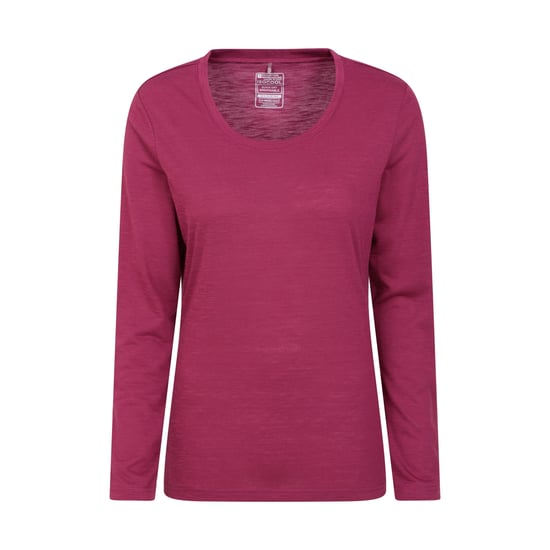 Mountain Warehouse Dames/Dames Agra Slub Top met lange mouwen (Bes) - Image 1