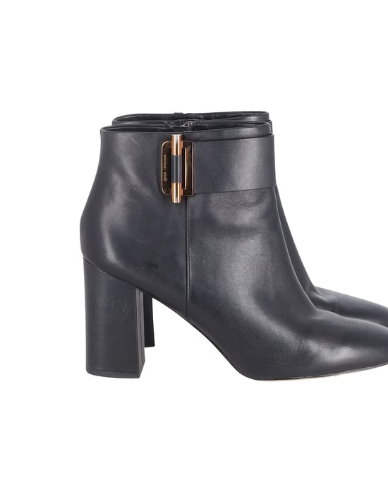 Michael Kors Gloria Enkellaarsjes in Zwart Leer - Image 2
