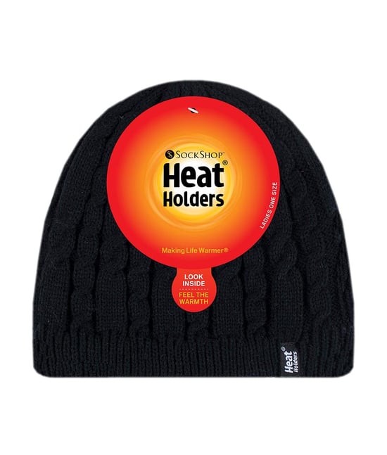 Heat Holders - Fleece gevoerde Alesund-hoed voor dames - Zwart - Image 2