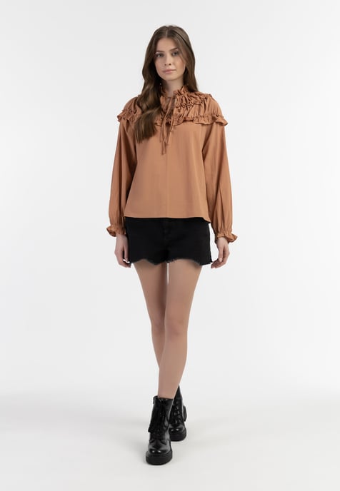 Dreimaster Blouse Dames lichte roest - Image 2