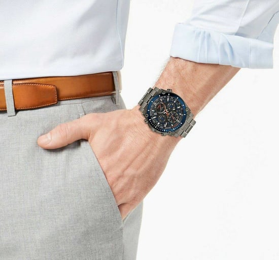 Bulova Precisionist herenhorloge Grijs 98B343 - Image 4