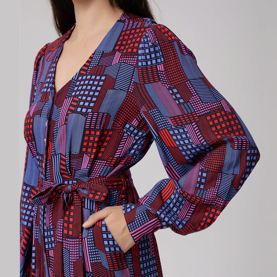 Jumpsuit met grafische print en V-hals - Image 6