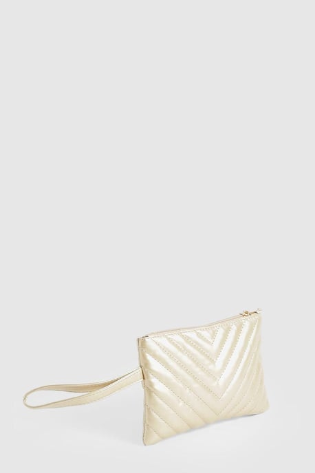 Quilted Basic Clutch Bag