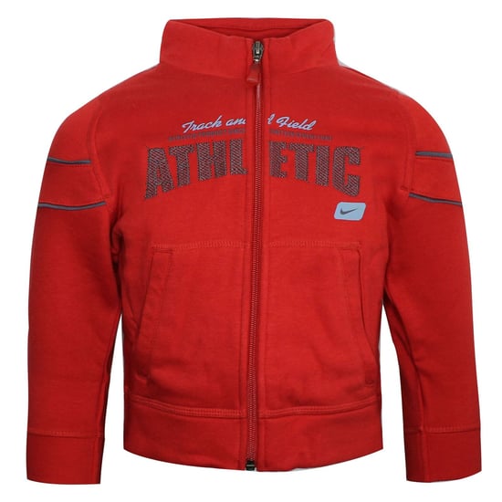 Nike Athletic Young Boys Sweatshirt Cardigan Red 491538 611 - Small