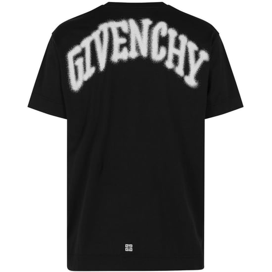 Givenchy Gothic Paris Embellished Oversized Black T-Shirt