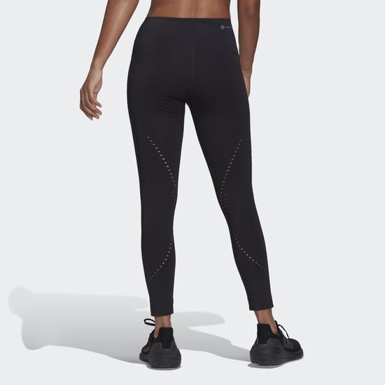 Women's adidas Tailored HIIT Luxe 45 Seconds Training Leggings in Black - Image 2