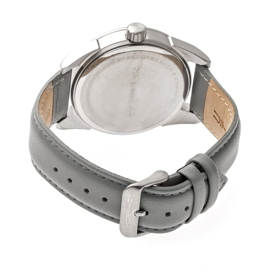 Morphic M63 Series Leather-Band Watch w/Date