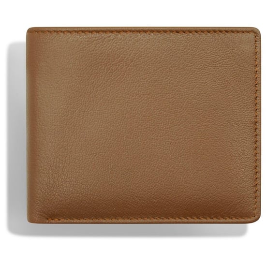 BARNEYS ORIGINALS Real Leather Bi Fold RFID Wallet in Tan