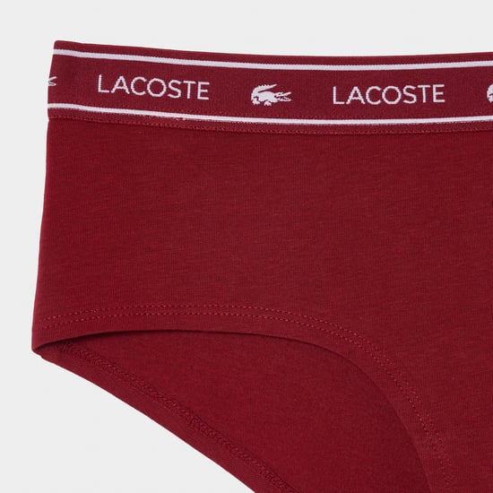 Heren Lacoste Ondergoed Shorty in Bourgondië - Image 2