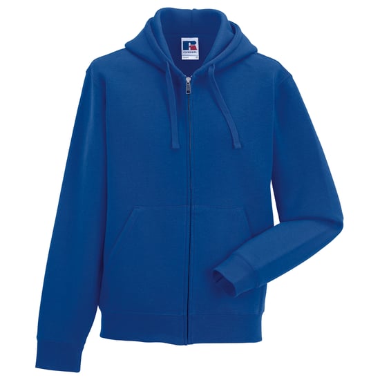 Russell Heren Authentieke Sweatshirt met volledige ritssluiting / Hoodie (Helder Koninklijk) - Image 2