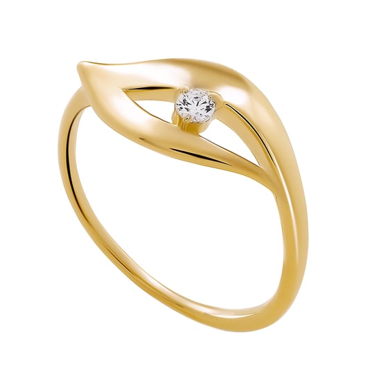 Orphelia 'Milan' Dames 925 Sterling Zilveren Ring - Goud ZR-7519/G - Image 4