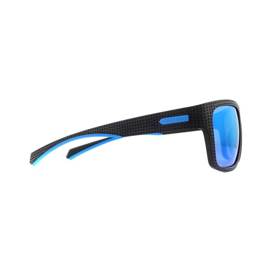 Polaroid Sport Sunglasses 7025/S EL9 5X Black Blue Mirror Polarized