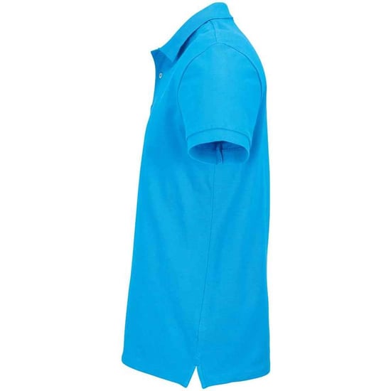 SOLS Unisex Adult Pacific Piqué Tweelingnaaldssteek Poloshirt (Aqua) - Image 3