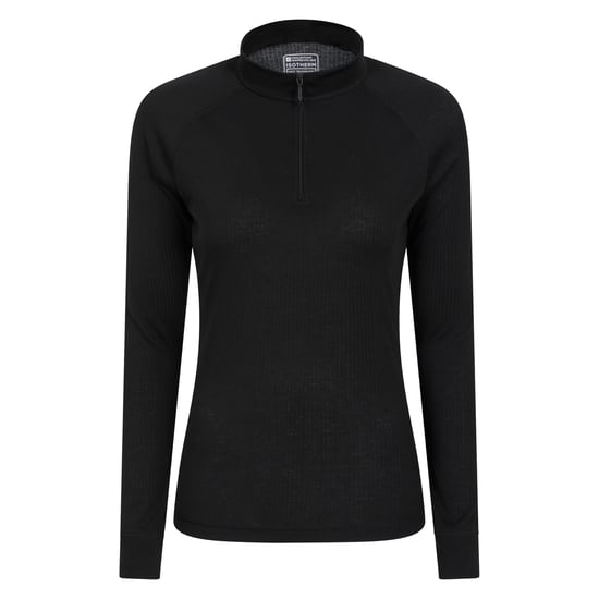 Mountain Warehouse Dames/Dames Talus Zip Neck Thermo met lange mouwen (Zwart) - Image 1
