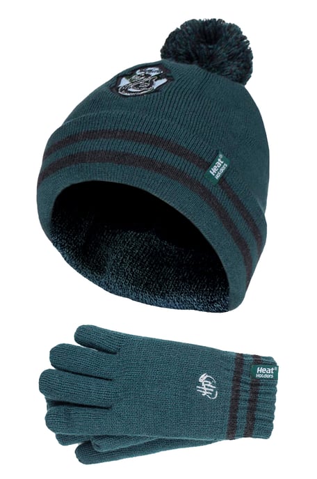 Heat Holders Harry Potter Muts & Handschoenen Set voor kinderen - Zwadderich - Image 1