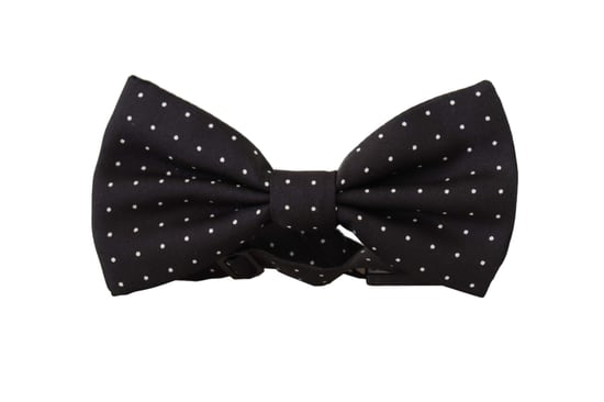 Dolce & Gabbana Grijs 100% Zijde Verstelbare Nek Papillon Mannenstropdas - Image 1