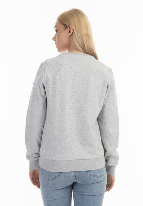 Dreimaster Sweatshirt Dames licht grijs melange - Image 4