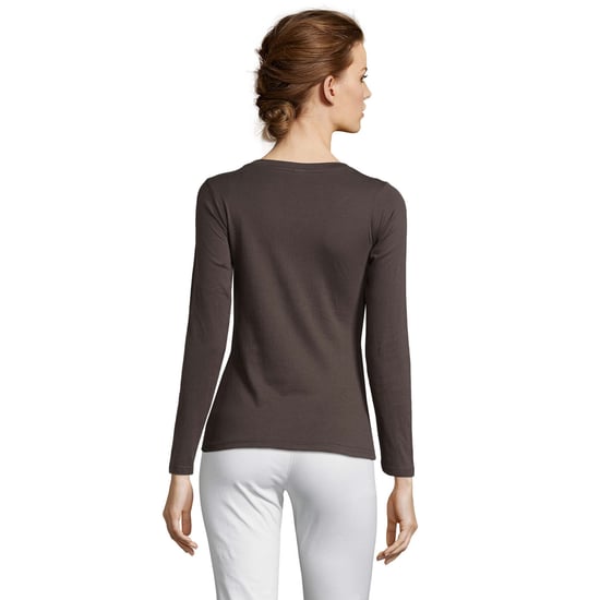 SOLS Dames/dames Majestic T-Shirt met lange mouwen (Donkergrijs) - Image 4