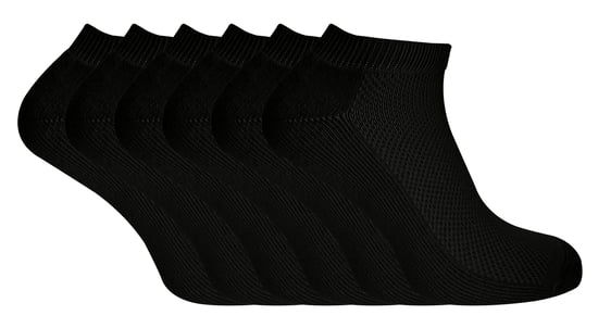 6 paar sneakersokken van bamboe/biologisch katoen - Zwart - Image 1