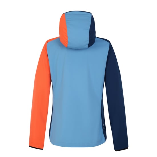 Dare 2B Womens/Ladies Lexan Colour Block Soft Shell Jacket (Niagara Blue/Satsuma)