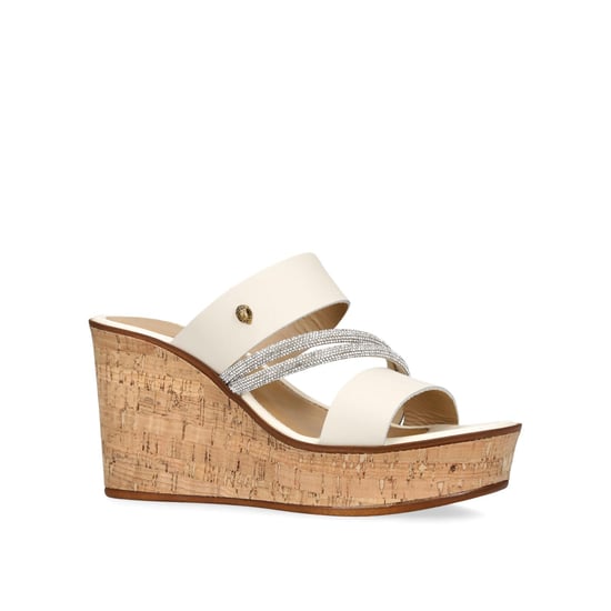 Kurt Geiger London Leather Kgl Strand Wedge Heels