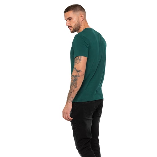 Enzo | Heren Crew Neck T-shirt - Groen - Image 4