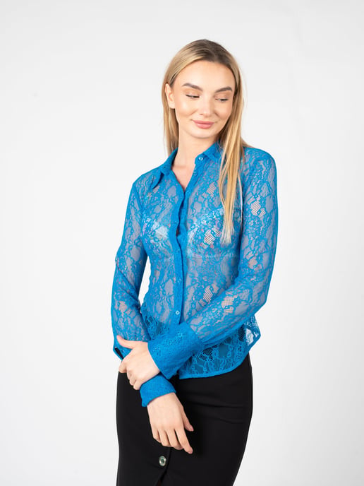 Pinko overhemd Cortese Vrouw blauw - Image 3