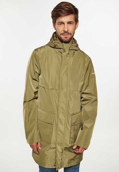Dreimaster Regenparka gemaakt van gerecyclede materialen Heren militaire olijf - Image 3