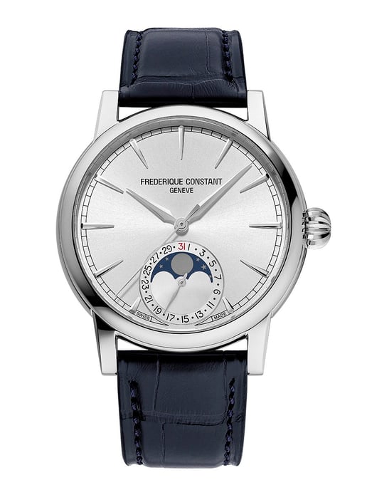 Frédérique Constant Classic Moonphase Heren Horloge Blauw FC-716S3H6 - Image 1
