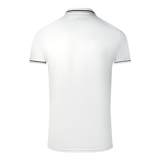 Cavalli Class Tweeling Tipped Kraag Witte Polo T-shirt - Image 2