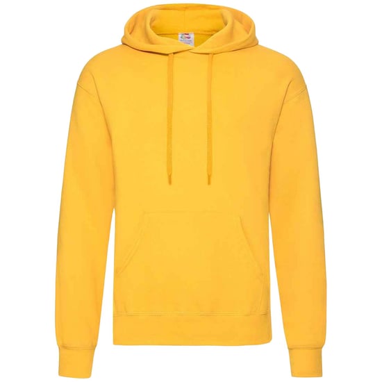 Fruit Of The Loom Unisex Volwassenen Klassiek Sweatshirt met capuchon (Zonnebloem) - Image 1