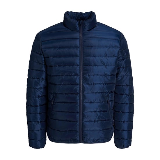 Jack & Jones Men's Stand Collar Puffer Jacket, Crewneck, Full Zip
