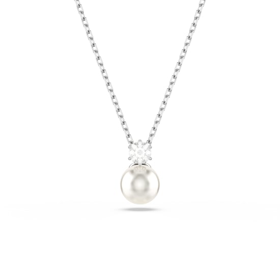 Swarovski 'Matrix' Women's Base Metal Necklace - Silver 5693897 - Image 1