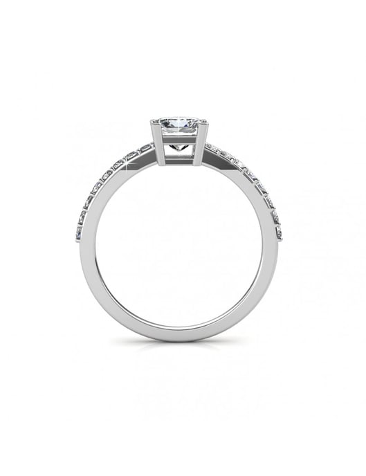 Eenvoudige vierkante ring - Oostenrijks kristal - Image 5