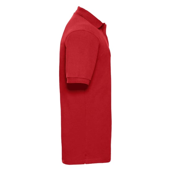 Russell Heren Ripple Collar & Manchet Poloshirt met korte mouwen (Klassiek rood) - Image 2