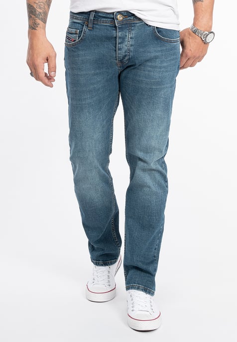 Rock Creek Jeans Straight Leg Blau - Image 1