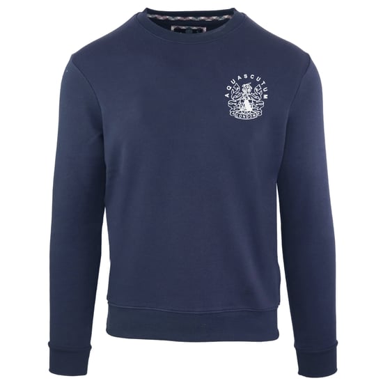 Aquascutum Aldis borstlogo marineblauw sweatshirt - Image 1