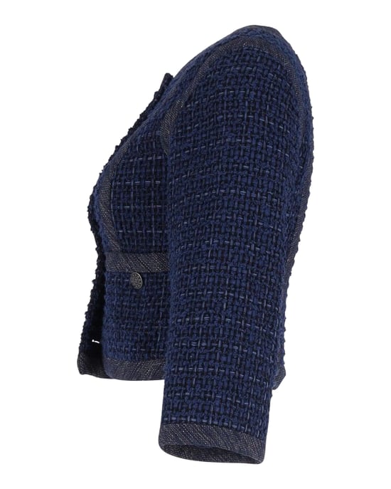 Chanel Avondjas in Marineblauwe Katoen - Image 2