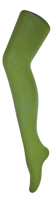 Dames 80 denier ondoorzichtige effen gekleurde panty's - Khaki Green - Image 1