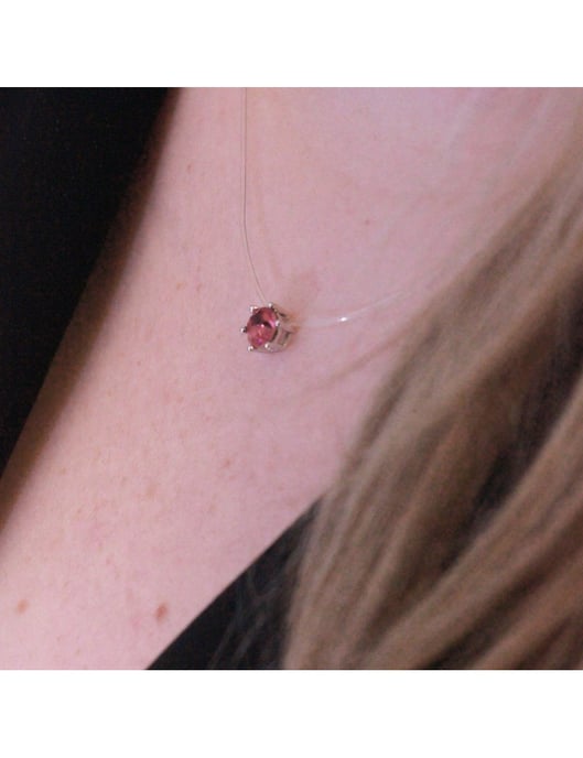 Onzichtbare ketting - zilver en roze - Image 5