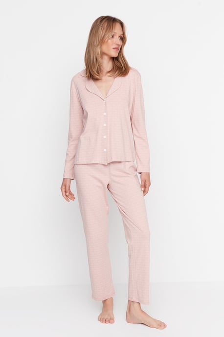 Trendyol Vrouwen  Kraag Pyjama Set 2 pak - Image 4