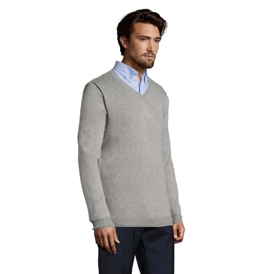 SOLS Heren Glory Sweater Top (Grijze Melange) - Image 3